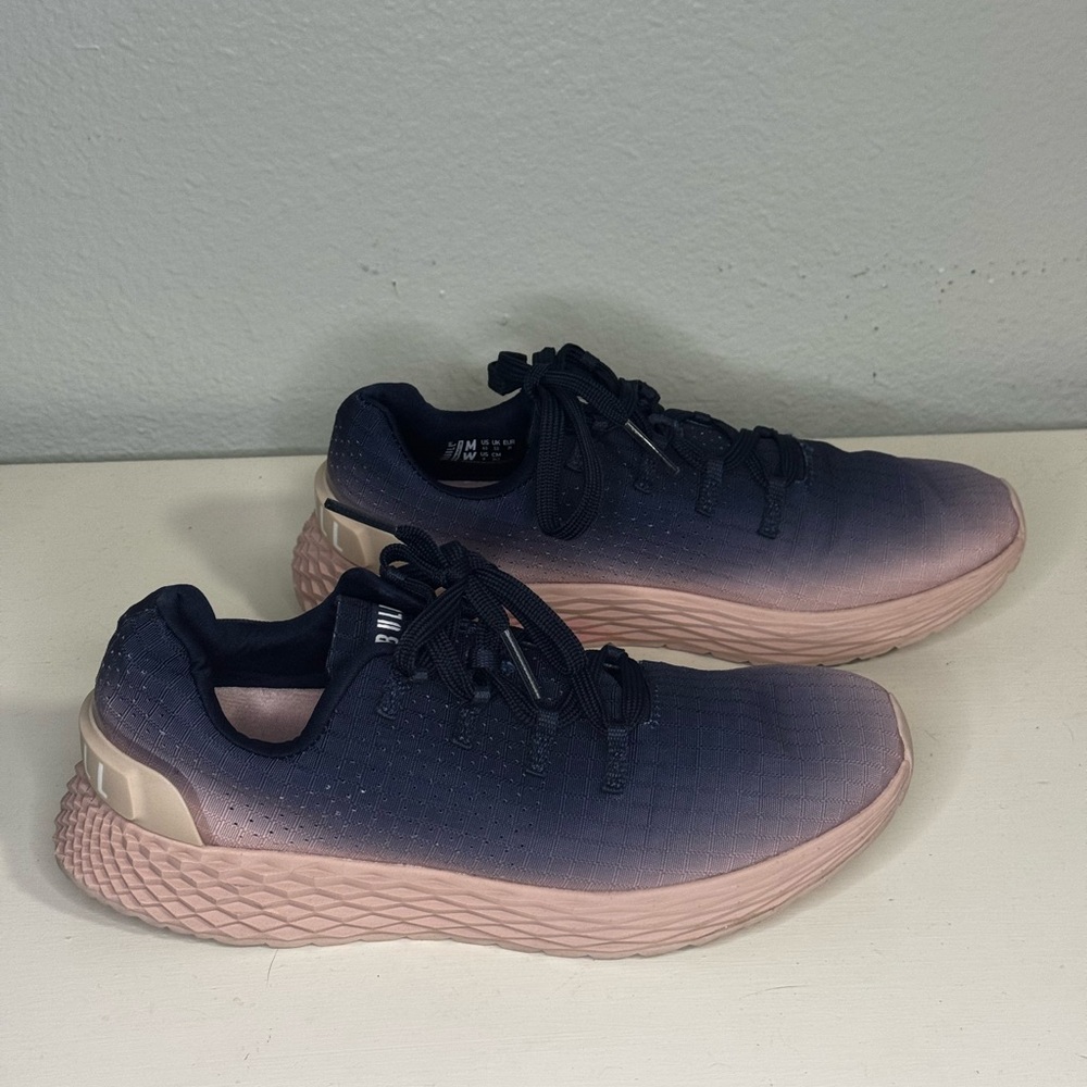 NOBULL Allday Navy and Pink Ombre Gradient Ripstop Runner Sneakers - Picture 3 of 9